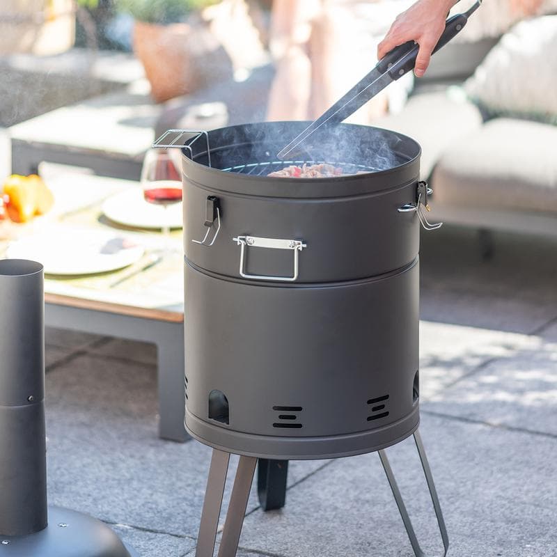 2-in-1 barbecue en vuurton