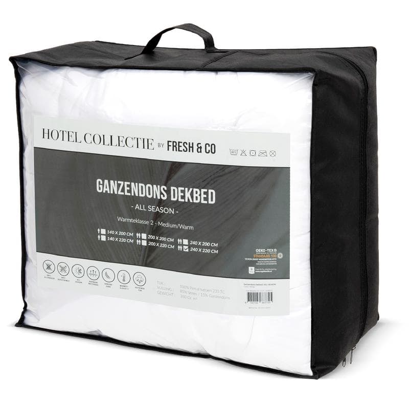 Ganzendons dekbed - 240 x 220 cm