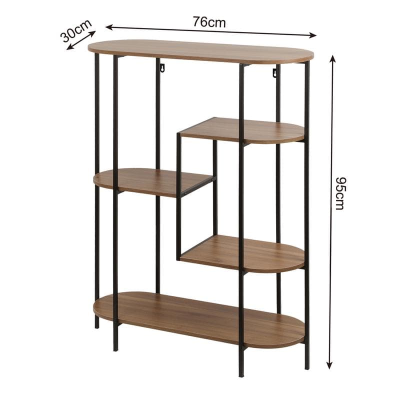 Metalen wandkast - donkerbruin