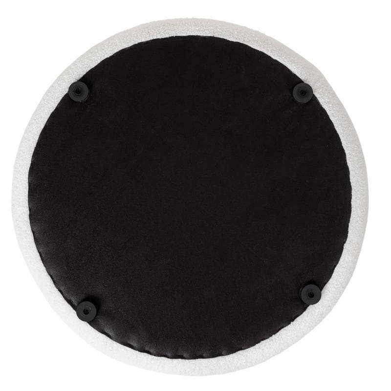 Teddy luxe opbergpoef - wit