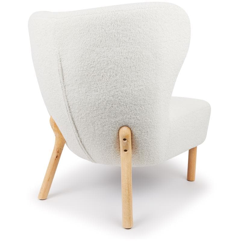 Fauteuil en teddy - blanc