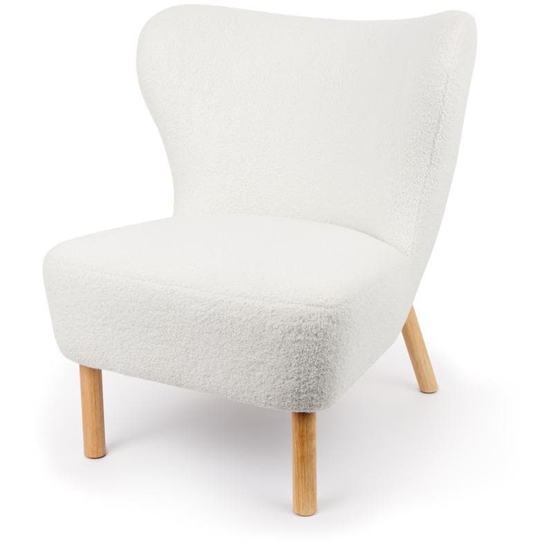 Fauteuil en teddy - blanc