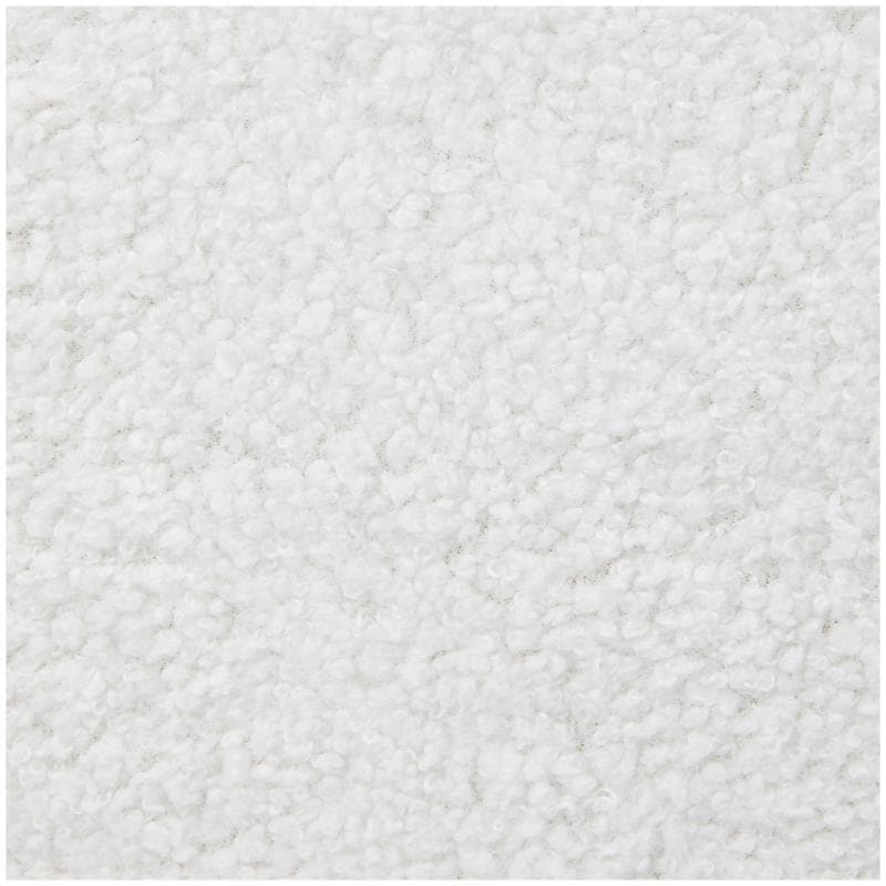 Banc de rangement en teddy - blanc