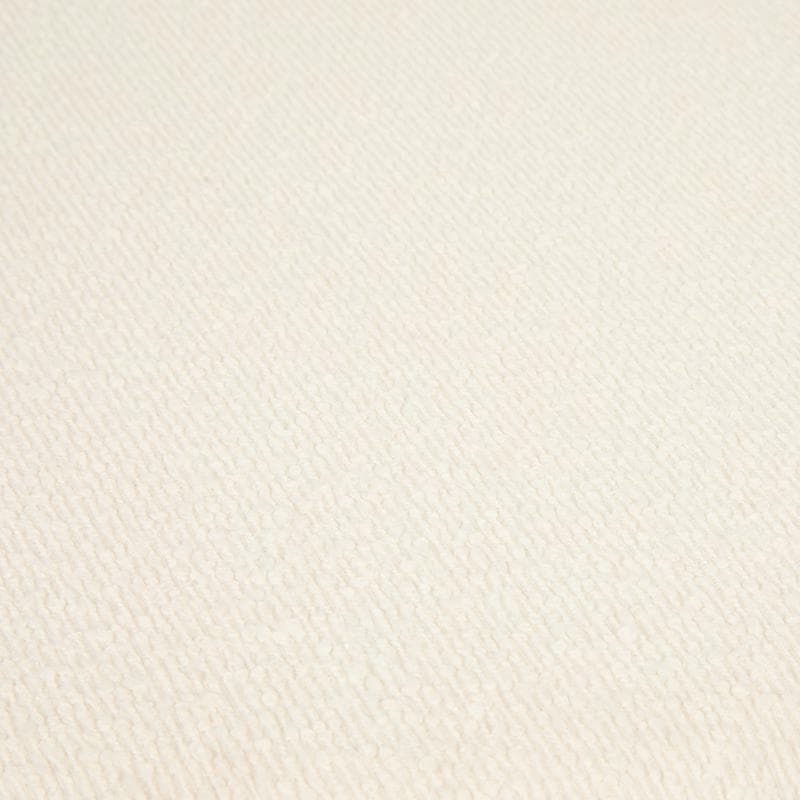 Pouf de rangement en teddy - blanc