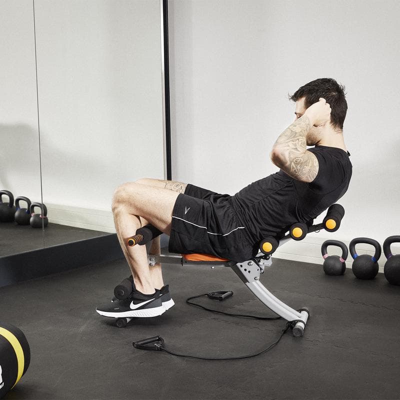 Banc de musculation polyvalent Rebblo et bandes de résistance