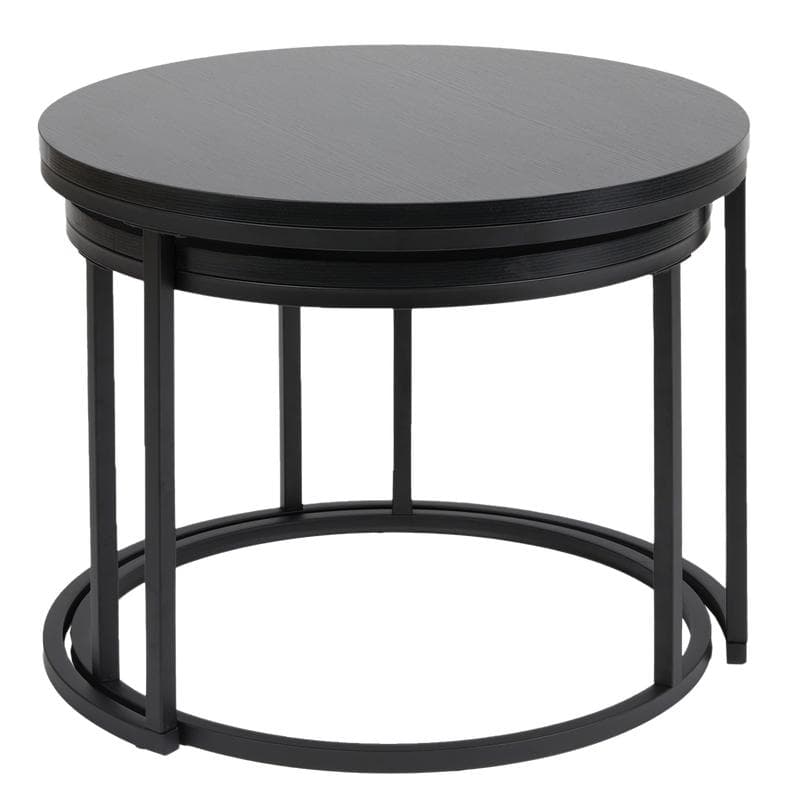 Tables gigognes rondes - noir