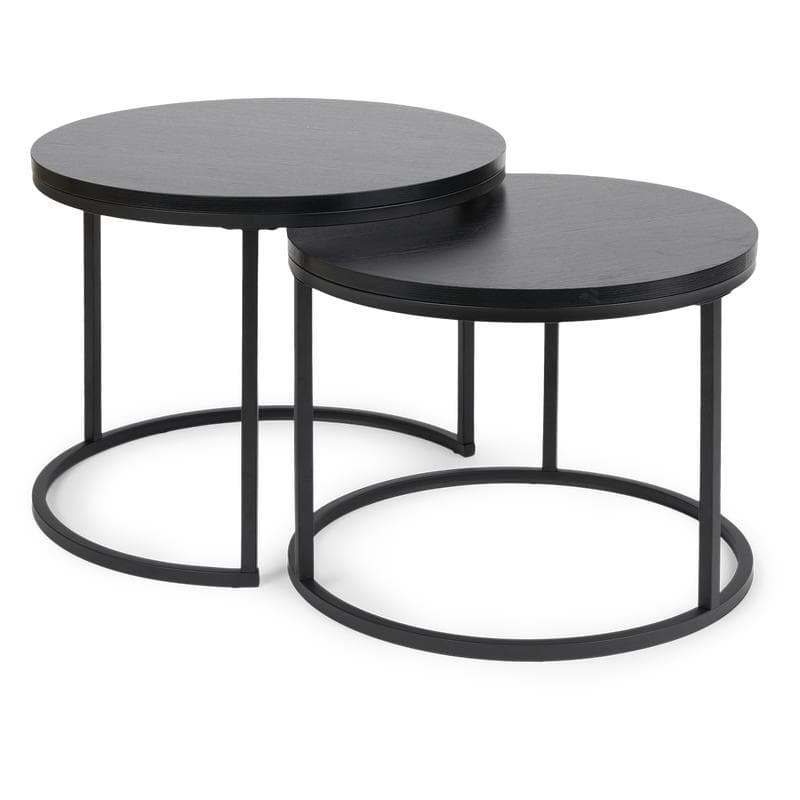 Ronde bijzettafels - Zwart