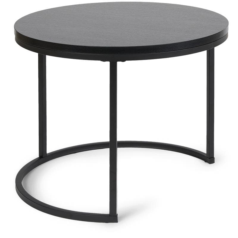Ronde bijzettafels - zwart