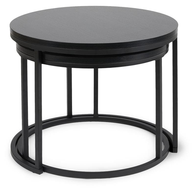 Ronde bijzettafels - zwart