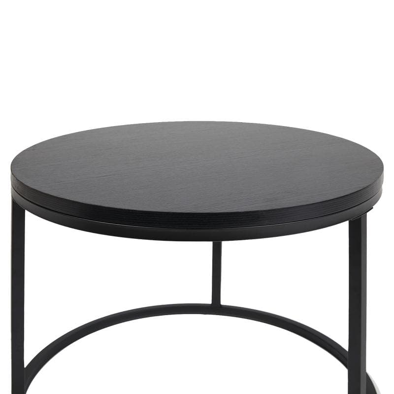 Tables gigognes rondes - noir