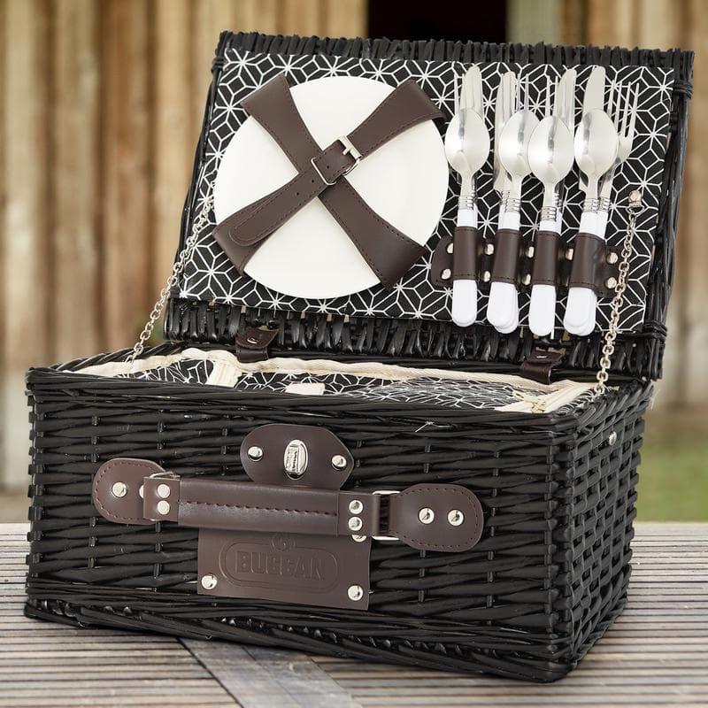 Buccan picknickmand - Zwart