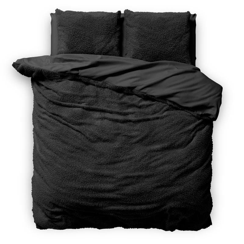 Teddy dekbedovertrek - Antraciet - 200 x 240 cm