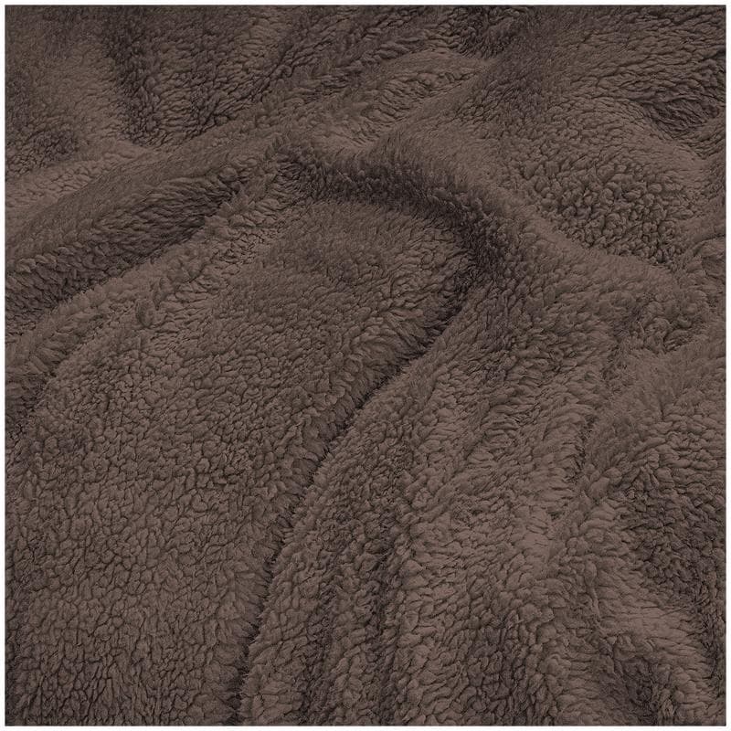 Teddy dekbedovertrek - Bruin - 200 x 240 cm