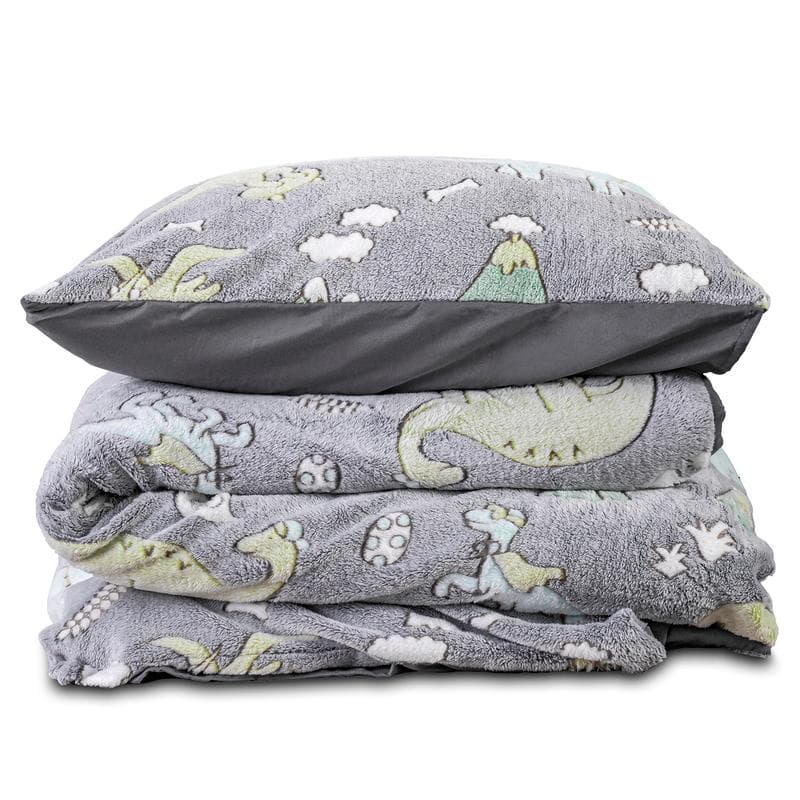 Glow in the dark dekbedovertrek - Dino's