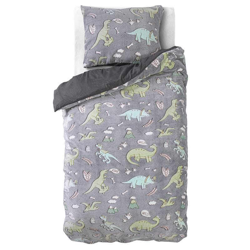 Glow in the dark dekbedovertrek - Dino's