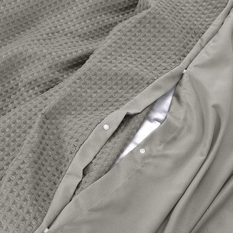 Waffle dekbedovertrek 200 x 200/220 cm - zandkleurig
