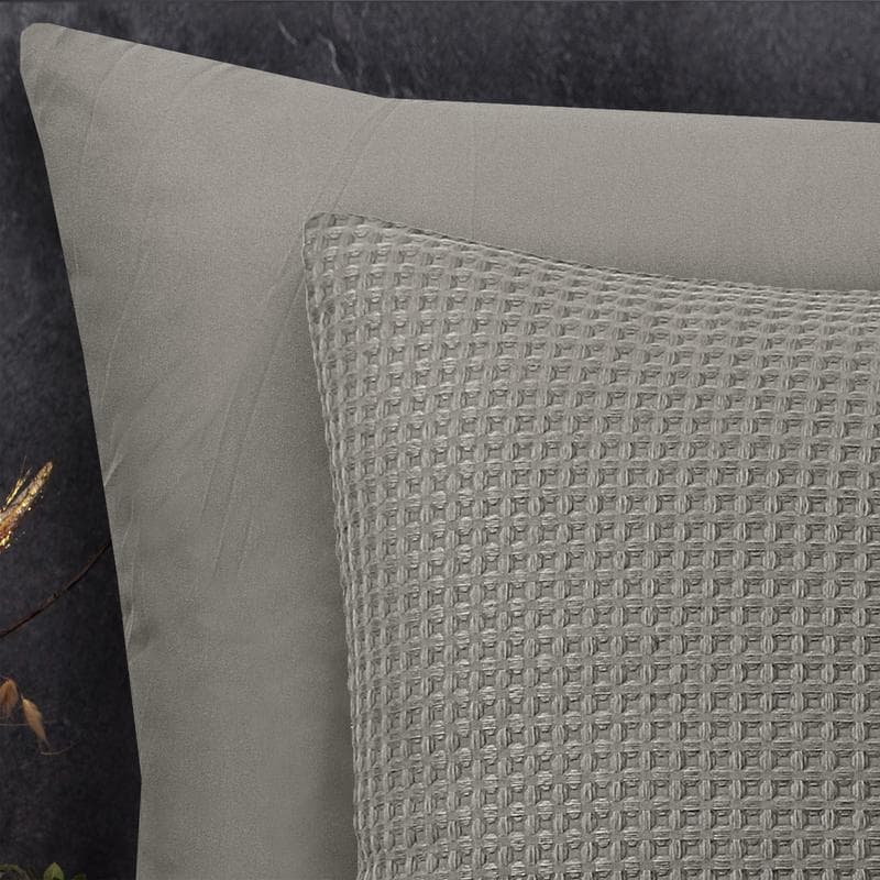 Parure de lit en nid d'abeille 240 x 200/220 cm - sable