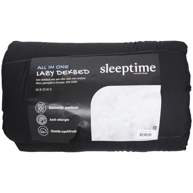 Lazy all-in-one dekbed 240 x 200 - Zwart