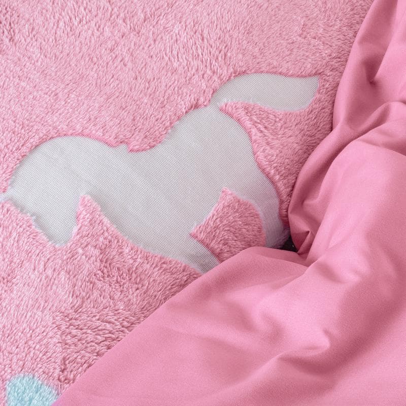 Glow in the dark dekbedovertrekset - Eenhoorn