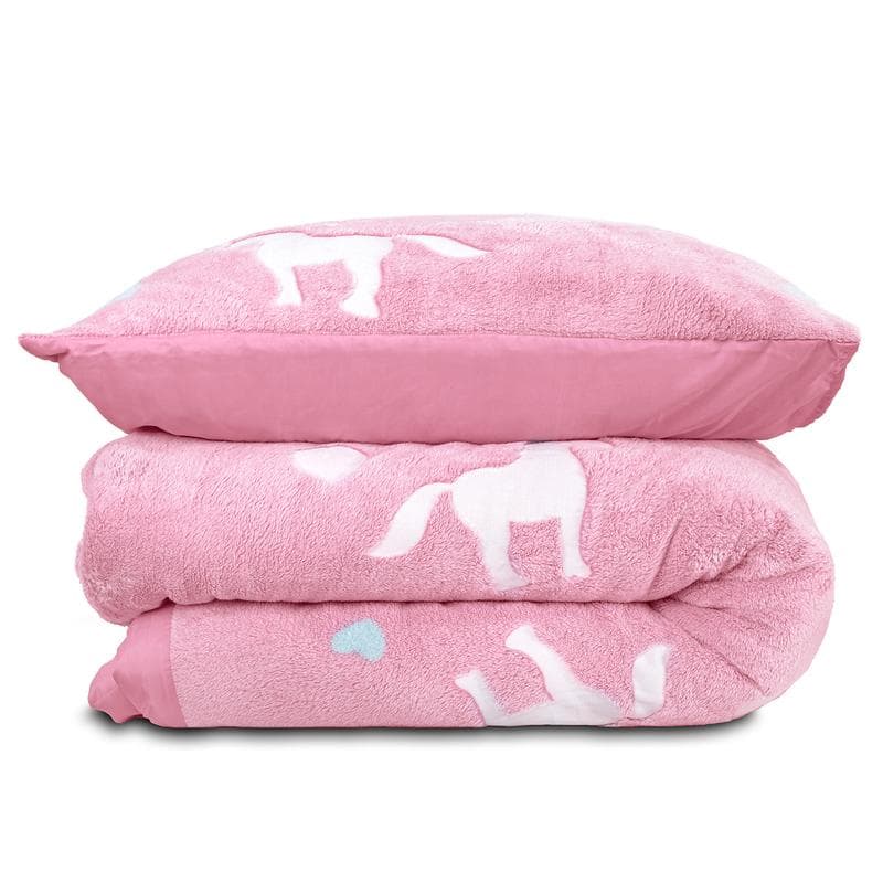 Glow in the dark dekbedovertrekset - Eenhoorn