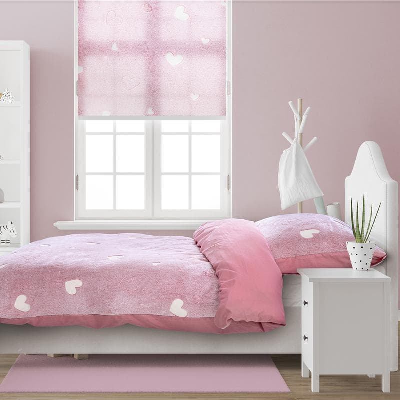 Glow in the dark dekbedovertrekset - Hartjes