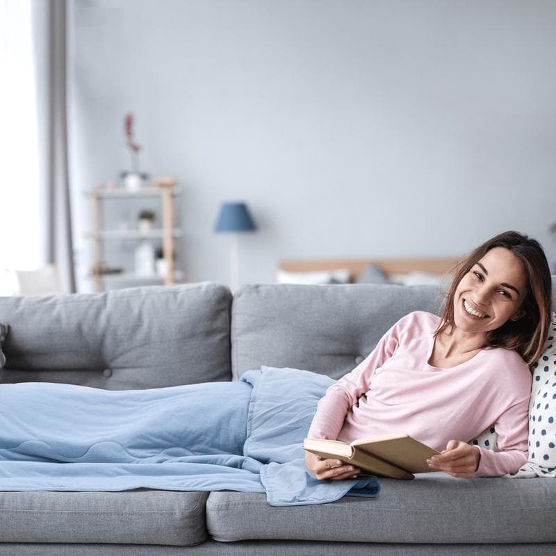 Couette rafraîchissante Blue Cell - 240 x 220 cm