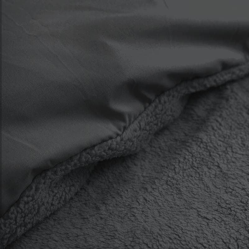 Teddy dekbedovertrek - Antraciet - 200 x 240 cm