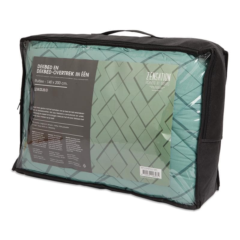 Lazy all-in-one dekbed 140 x 200 - groen
