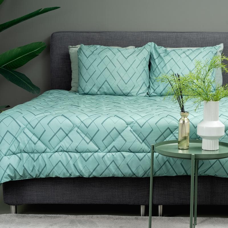 Lazy all-in-one dekbed 240 x 220 - groen