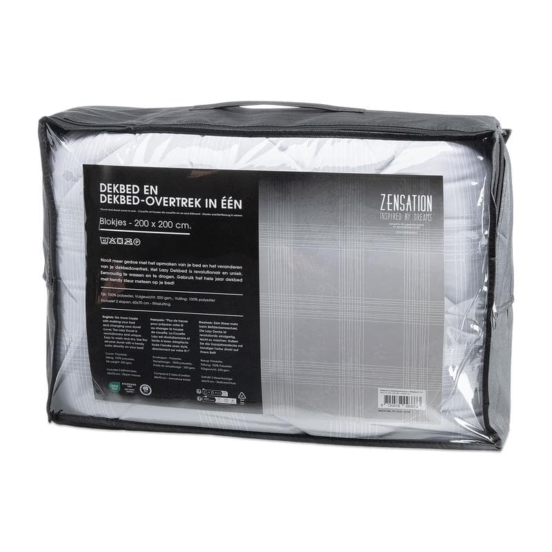 Lazy all-in-one dekbed en dekbedovertrek
