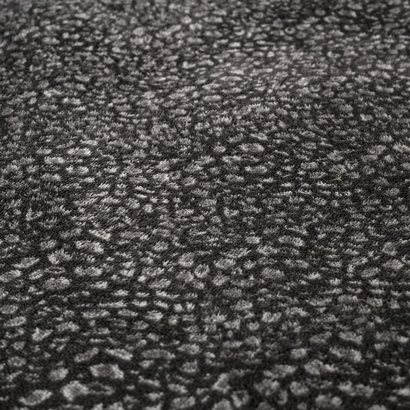 Parure de lit en flanelle teddy - motif léopard, anthracite