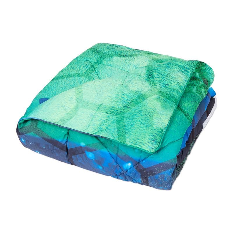 Couette sans housse pour enfants - imprimé football bleu