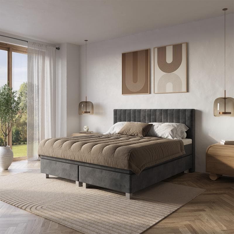Boxspring Velvet - Antraciet