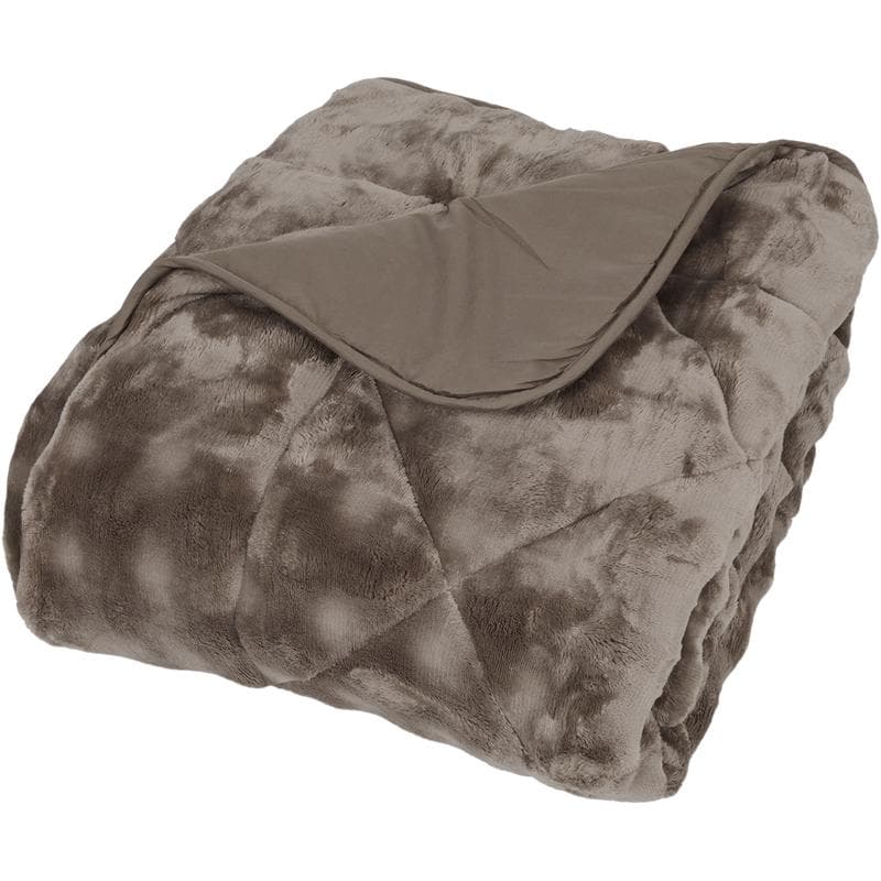 Lazy all-in-one dekbed Pom Pom Fur - taupe