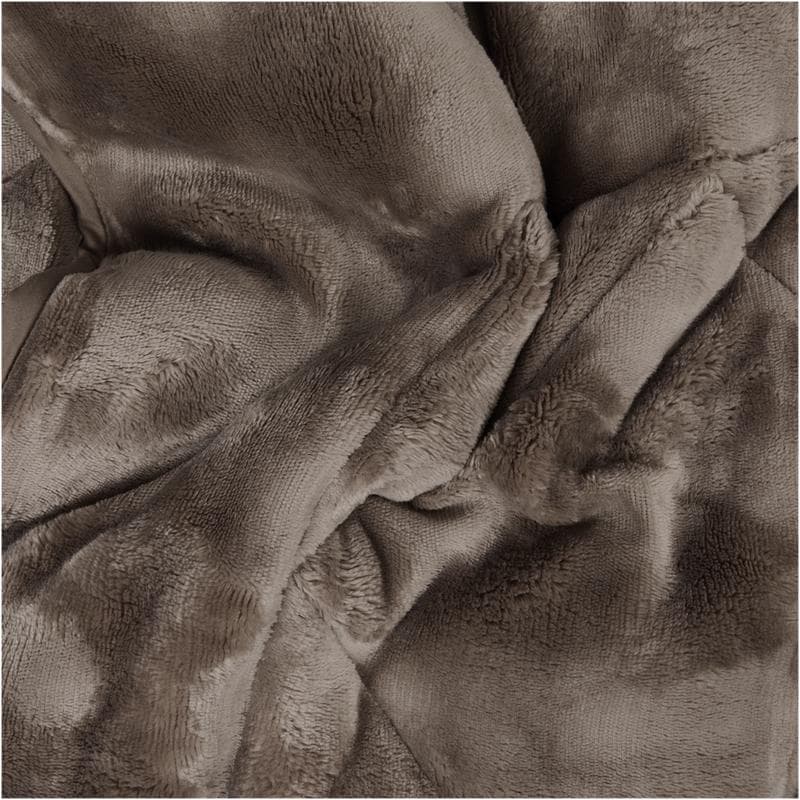 Lazy all-in-one dekbed Pom Pom Fur - taupe