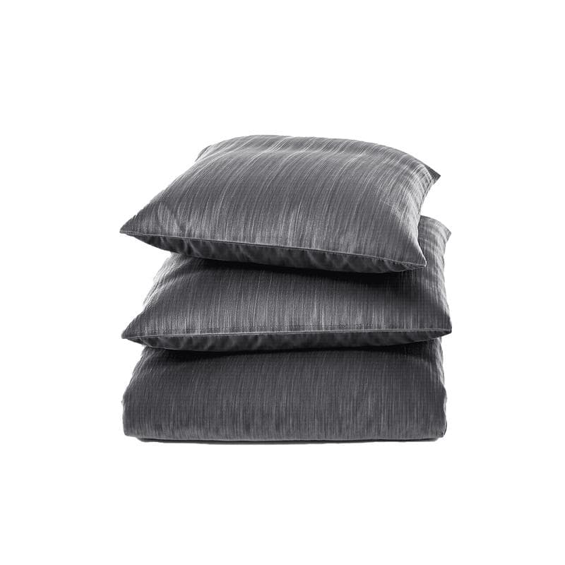 Parure de lit en velours - anthracite