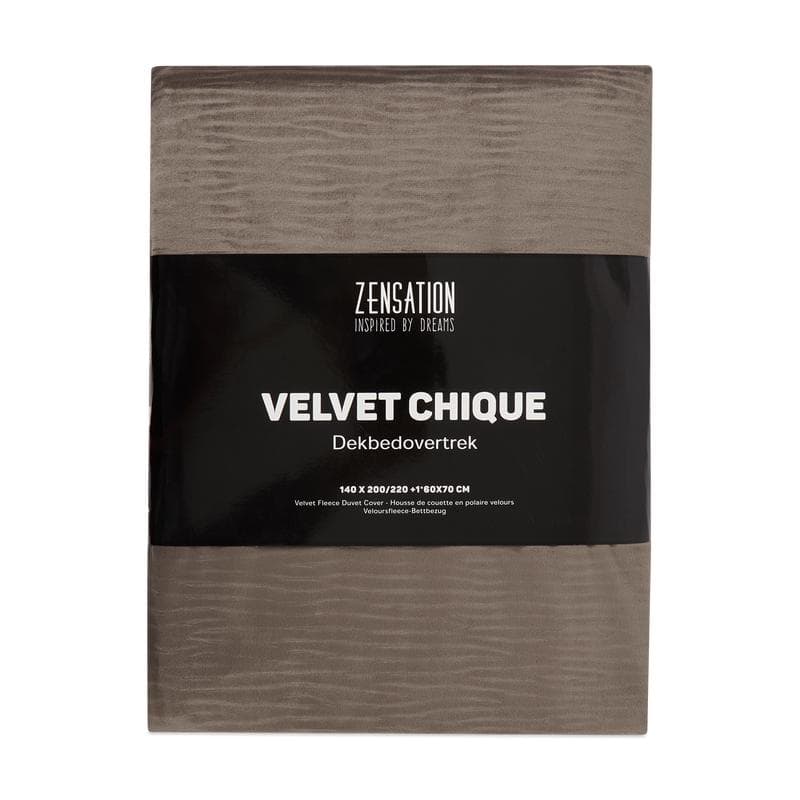 Dekbedovertrek Velvet Chique - Taupe
