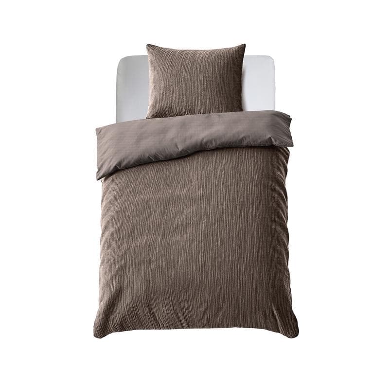 Parure de lit en velours - taupe