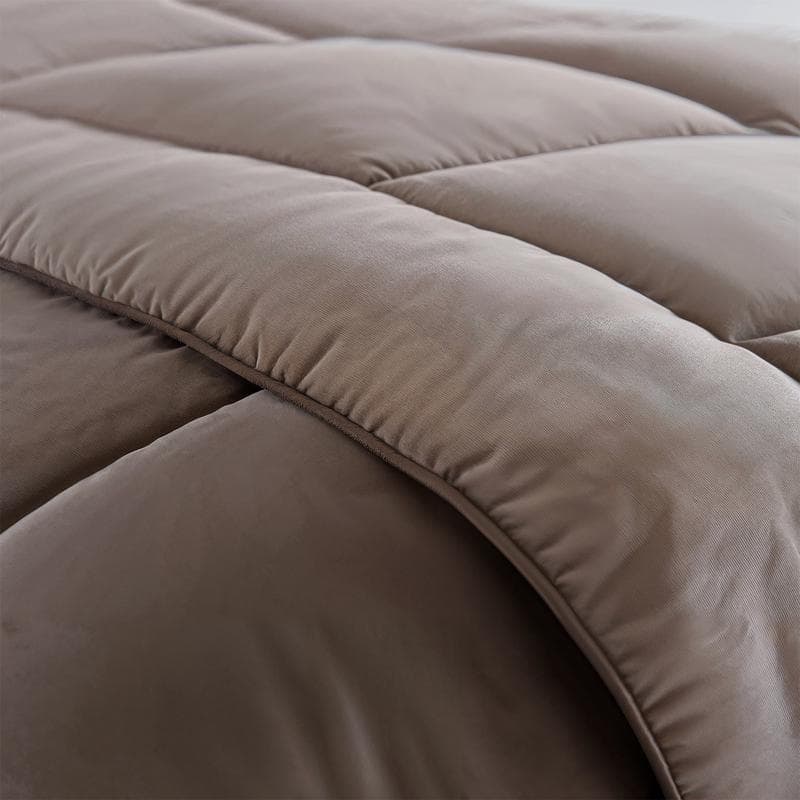 Lazy all-in-one dekbed Velvet - taupe
