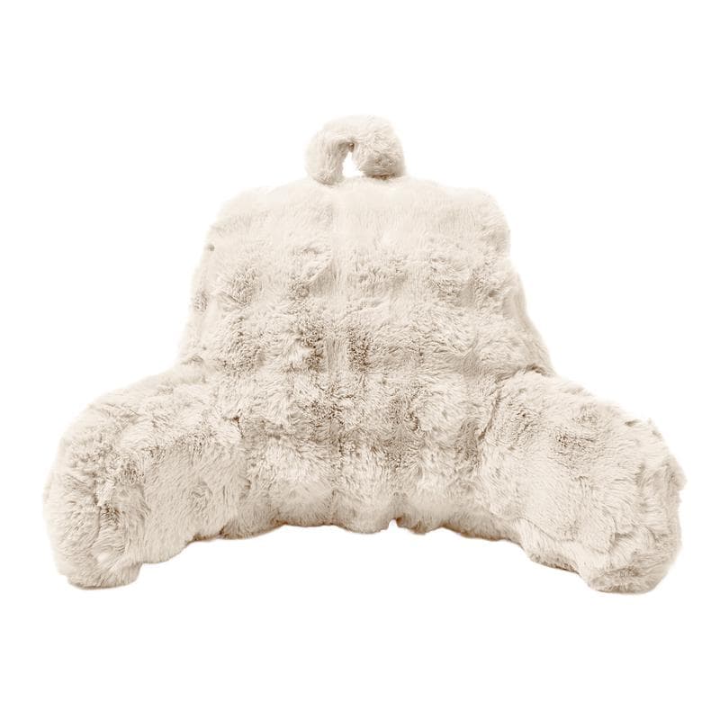 Coussin de lecture Pompom Fur - blanc crème