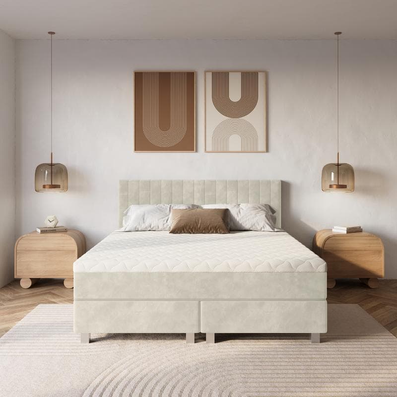 Boxspring Velvet - beige