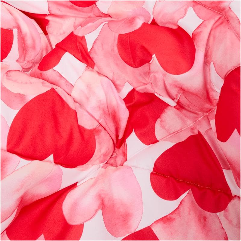 Lazy all-in-one kinderdekbed met hartjesprint