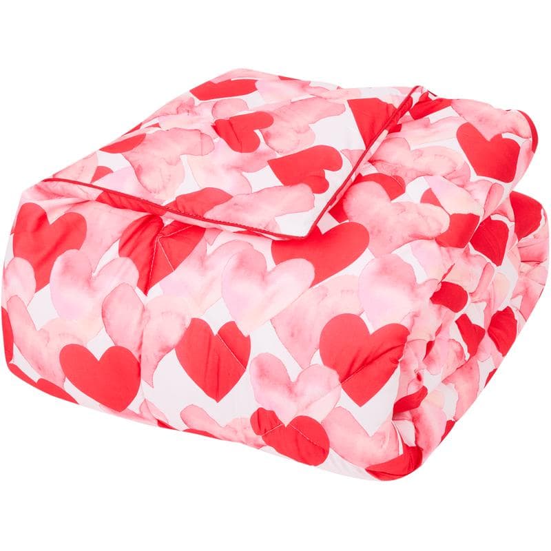 Couette sans housse pour enfants - imprimé cœur