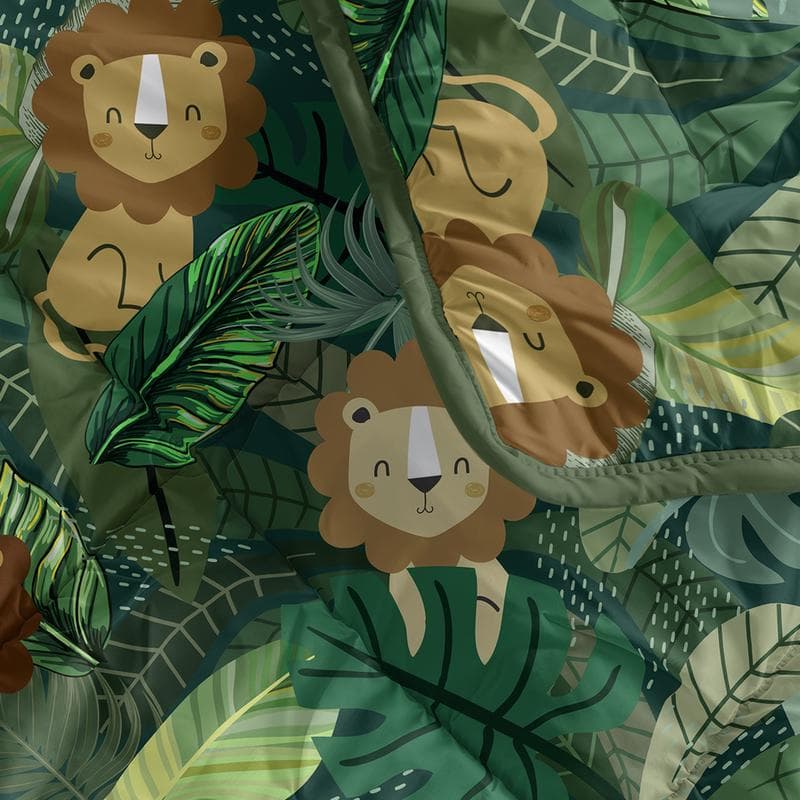 Lazy all-in-one kinderdekbed met jungleprint