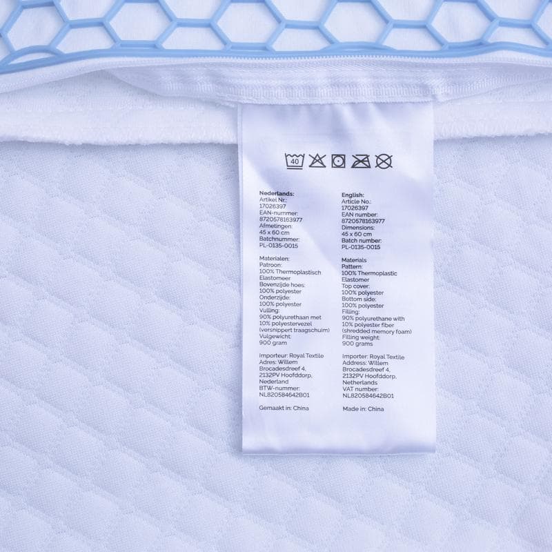 Verkoelend en navulbaar hoofdkussen