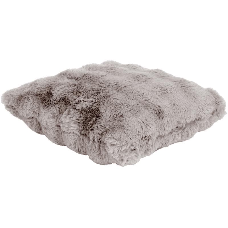 Pom Pom Fur plaid met kussens - taupe