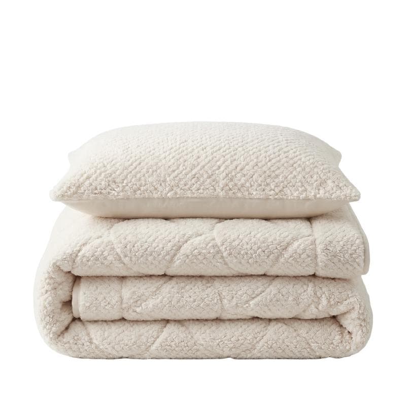 Lazy all-in-one dekbed Teddy fur - beige