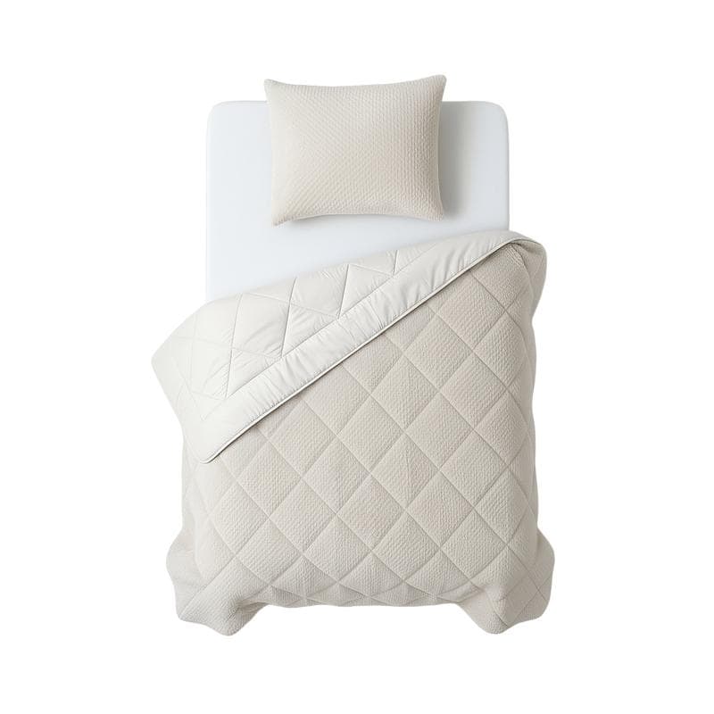 Couette sans housse en teddy - beige