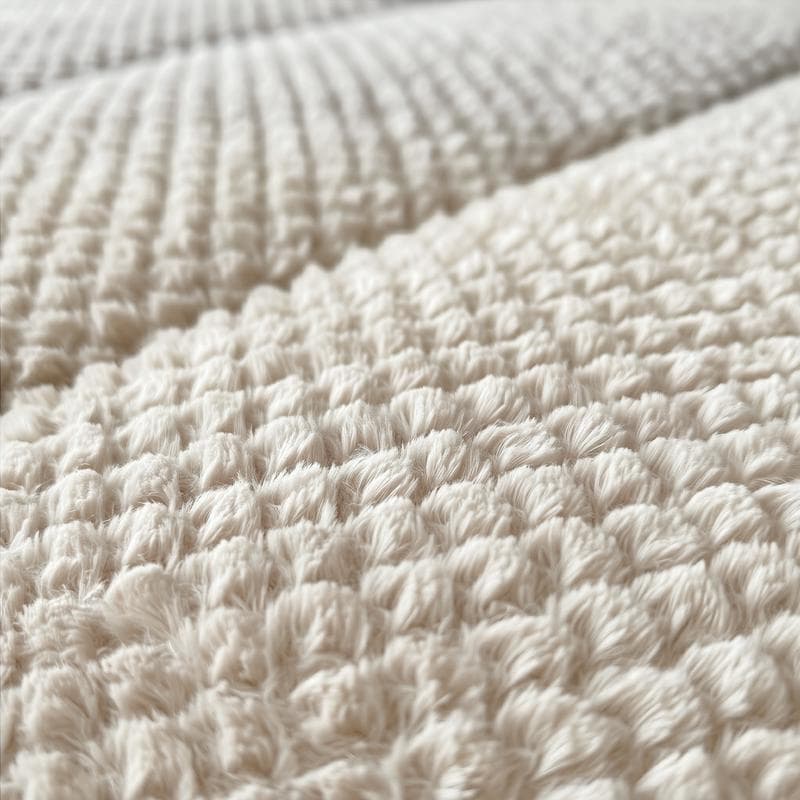 Lazy all-in-one dekbed Teddy fur - beige