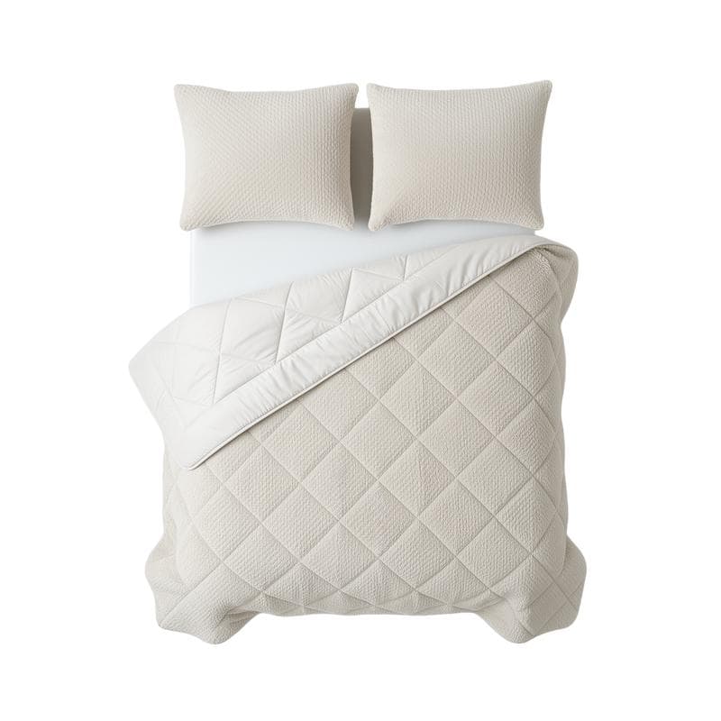 Couette sans housse en teddy - beige